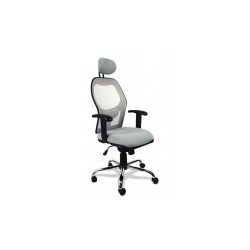 Silla Ejecutiva APP TECHNO LEATHER /E-FABRIC base cromada